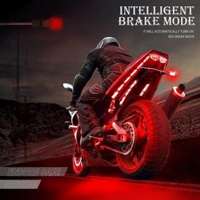 img 3 attached to Upgrade Your Ride with Chipcolor 12 Pcs Motorcycle LED Light Kit - APP Control, RGB Motorcycle LED Lights in 16 Million Colors, Dual Remote for Brake Light, Music Mode, IP65 Waterproof, Power Switch