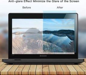 img 1 attached to 🖥️ MacBook Air 13 A1932 A2179 Screen Protector with Anti-Blue Light Glare Filter and Keyboard Cover - 2020/2019 MacBook Air 13 A1932 A2179 Laptop Eye Protection