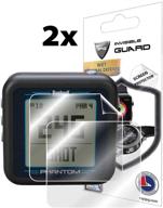 🛡️ bushnell phantom handheld golf gps screen protector (2 units) - ipg invisible ultra hd clear film | anti-scratch skin guard - smooth & self-healing | bubble-free solution logo