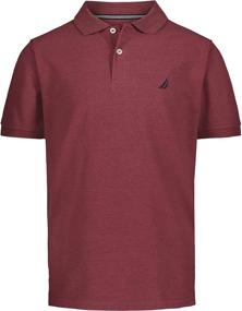 img 1 attached to Nautica Short Sleeve Solid Heather Boys' Clothing for Tops, Tees & Shirts