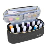 💅 luxja 12-bottle nail polish organizer in black - perfect case for polish & small tools (15ml - 0.5 fl.oz)! logo