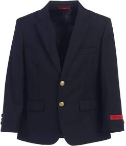 img 4 attached to Stylish Formal Blazer Jacket for Kids and Boys by Gioberti
