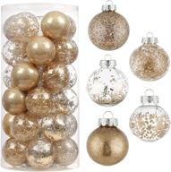 christmas ornaments 60mm shatterproof sparkling decorations seasonal decor logo