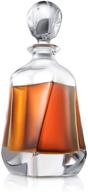 🥃 premium aurora whiskey decanter: lead-free crystal container for elegant beverage storage logo