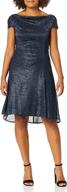 👗 tahari by arthur s. levine: elegant women's short sleeve cowl neck dress logo