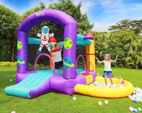 img 3 attached to 🏰 Inflatable Bouncer Backyard Material: A Naice Solution for Fun-Filled Outdoor Playtime!