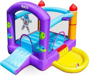 img 4 attached to 🏰 Inflatable Bouncer Backyard Material: A Naice Solution for Fun-Filled Outdoor Playtime!