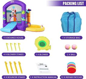 img 1 attached to 🏰 Inflatable Bouncer Backyard Material: A Naice Solution for Fun-Filled Outdoor Playtime!