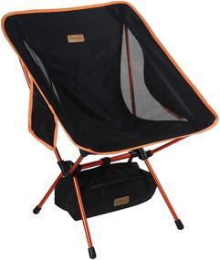 img 4 attached to YIZI GO Portable Camping Chair - Lightweight Folding Backpacking Chair, Compact and Ultralight, Small Collapsible Foldable Packable Chair for Outdoor Activities, Camping, Picnic, Hiking