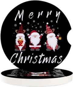 img 4 attached to Absorbent Coasters 2 56Inch Accessories Christmas