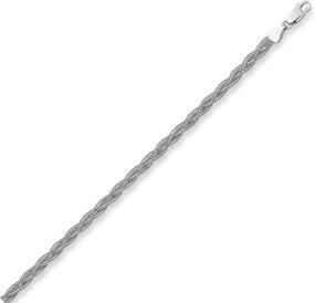 img 2 attached to Stylish and Elegant Ritastephens 14K White Gold Braided Anklet Ankle Bracelet - 10 Inches