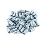 🔩 50 pack powertec qti1001 threaded wood inserts, zinc alloy, 3/8”-16 internal threads логотип