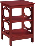 🍒 convenience concepts omega end table: stylish cranberry red accent for enhanced convenience логотип