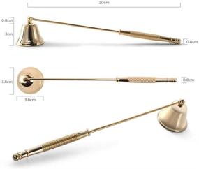 img 2 attached to LZHLQ Candle Snuffer with Long Handle for Extinguishing and 🕯️ Safely Igniting Candle Wicks - Available in Gold, Silver, Rose, Black (金色)