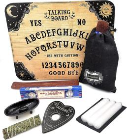 img 1 attached to 👻 Enhanced Antique Ouija Board Game: Spirit Protection & Communication Set