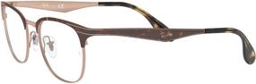 img 3 attached to Ray Ban Unisex RX6346 Eyeglasses Copper