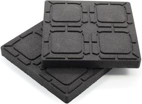 img 4 attached to 🚐 Camco RV Flex Pads for Leveling Blocks - 8.5” x 8.5”, Prevents Jacks & Stabilizers from Sinking - Compatible with Camco & FasTen Brand Leveling Blocks - Black (44600)