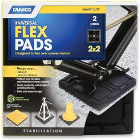 img 3 attached to 🚐 Camco RV Flex Pads for Leveling Blocks - 8.5” x 8.5”, Prevents Jacks & Stabilizers from Sinking - Compatible with Camco & FasTen Brand Leveling Blocks - Black (44600)