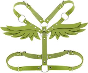 img 4 attached to Women Leather Harness Adjustable Gothic Women's Accessories and Belts