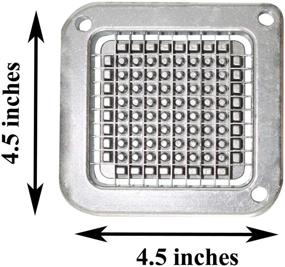 img 3 attached to 🍟 Efficient Caspian 1/4 Inches French Fry Blade and Push Block Assembly for Hassle-Free Vegetable Slicing: Potato Chopper Cutter Part, 1 Piece