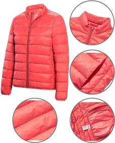 img 1 attached to Insulated Lightweight Water Resistant Outerwear Packable Women's Clothing