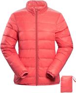 insulated lightweight water resistant outerwear packable women's clothing logo