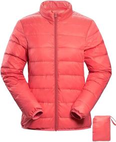 img 4 attached to Insulated Lightweight Water Resistant Outerwear Packable Women's Clothing