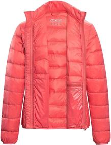 img 3 attached to Insulated Lightweight Water Resistant Outerwear Packable Women's Clothing