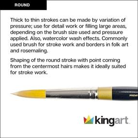 img 1 attached to KINGART Original 9000 0 Premium Round Size