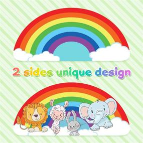 img 3 attached to 🌈 Springflower Classroom Supply For Kids: Rainbow Wooden Pen & Pencil Holders – Organize and Store With Style!