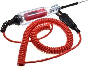 img 4 attached to ⚡ TOPEMAI 3-48V Digital LCD Display Circuit Tester: Heavy-Duty Coil Cord, Low Voltage & Automotive Test Light with Stainless Probe - 132 Inch Spring Wire