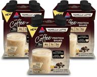 🥛 atkins vanilla latte protein shake: keto-friendly and gluten-free, pack of 12, 11 fl oz logo