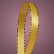 light gold satin ribbon edges logo