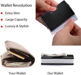 img 3 attached to Minimalist Pocket Blocking Wallet Protecting Men's Accessories in Wallets, Card Cases & Money Organizers