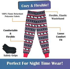 img 1 attached to 🧦 Mad Dog Concept Boy’s 2-Pack Micro Fleece Pajama Pants with Slipper Socks