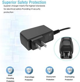 img 3 attached to Replacement HQ8505 Norelco Charger Cord for Philips Norelco HQ8505 7000 5000 3000 Series Electric Shaver Razor, Aquatec, Arcitec, Multigroom Beard Trimmer - Adapter Power Supply Charging Cord for mg7750 mg7790