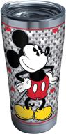 tervis disney-mickey mouse tumbler review: 20 oz stainless steel silver cup with clear & black hammer lid logo