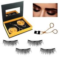 👁️ earller quantum eyelashes | magnetic eyelashes applicator tool | glue-free magnetic eyelash clip | eyelashes set with 1 pairs soft magnetic false eyelashes | natural-looking logo