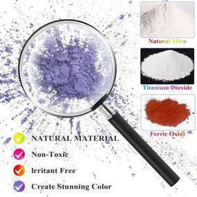 img 1 attached to Chameleon Powder: Norkorge Upgrade 4 Color Shift Mica Powder for Epoxy Set, Pearl Pigment for Painting, Nail Art, Soap Making, Bath Bombs, Slime, Candle Making