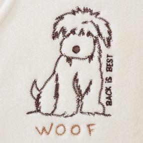 img 1 attached to 🐶 HALO Big Kids Sleepsack Wearable Blanket: Warm Micro-Fleece with Dog Woof, Cream - Size 2/3T