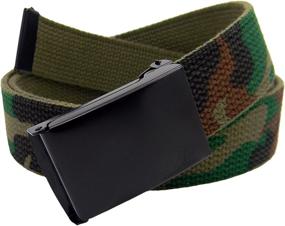 img 3 attached to 🎯 Rugged Military Belt Buckle: Durable Canvas Medium Size