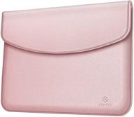 🌸 fintie sleeve case for microsoft surface pro x/pro 8/pro 7+/pro 7/pro 6/12.4" surface laptop go - stylish carrying bag with stylus loop & card pocket - rose gold (compatible with surface pro 5/4/3) logo