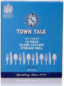 img 2 attached to Extended Protection and Organization for Silver Flatware – Discover the 12 Piece Silver Flatware Storage Roll by Town Talk