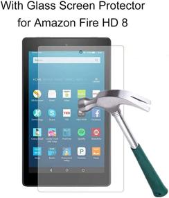 img 3 attached to Upgraded Replacement Touch Screen Digitizer + Tempered Glass Film for Amazon Kindle Fire HD8 HD 8 8th Gen 2018 L5S83A 8 Inch (LCD Not Included)