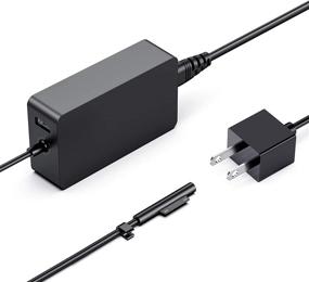 img 3 attached to 💡 Upgraded Version - Surface Pro Charger 65W for Surface Pro 3/4/5/6/7 - Compatible with Microsoft Surface Book - Power Supply Adapter with 6.6 Ft Cord - Works with 65W, 44W, 36W, 24W