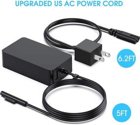 img 1 attached to 💡 Upgraded Version - Surface Pro Charger 65W for Surface Pro 3/4/5/6/7 - Compatible with Microsoft Surface Book - Power Supply Adapter with 6.6 Ft Cord - Works with 65W, 44W, 36W, 24W