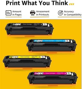 img 3 attached to CMYBabee Compatible Toner Cartridges Replacement for HP 202X 202A CF500A CF500X - Laserjet Pro M281fdw M254dw M281cdw M281fdn M280nw (4 Packs)