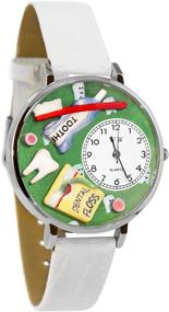 img 1 attached to 🦷 Silver Large-Style Whimsical Gifts Watch for Dentists and Dental Hygienists