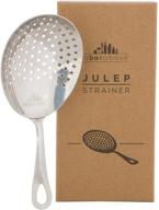 🍸 ss304 stainless steel julep strainer: ideal cocktail strainer for home or commercial bar use logo