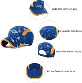 img 1 attached to 🧢 Durio Toddler Baseball Hat - Fast-Drying Cap for Boys